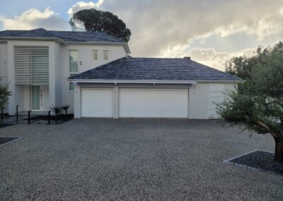 Sectional Garage Door Aluzinc White Embossed