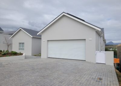 Sectional Garage Door Aluzinc White Embossed