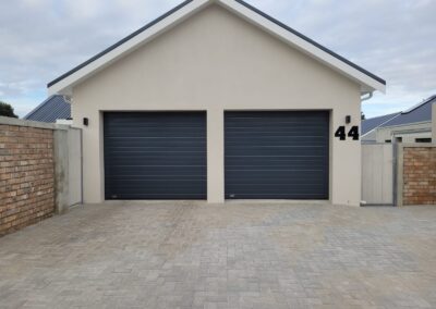 Sectional Garage Door Aluminium Charcoal Embossed